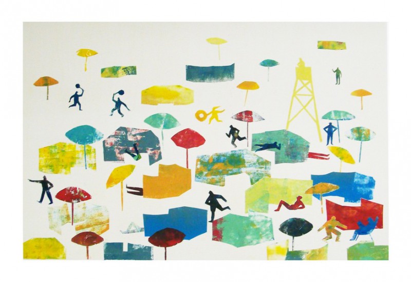 Beach | relief  | 70×100cm | 2015